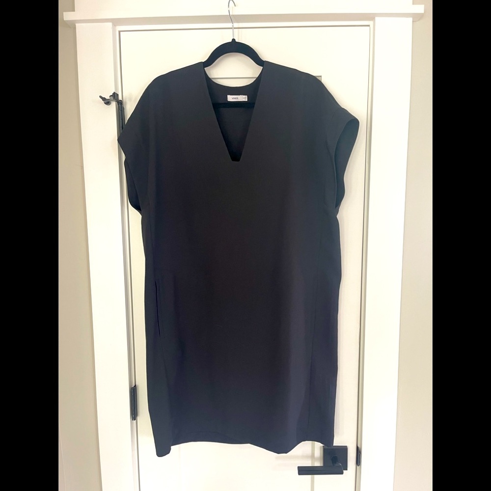 Vince. Black dress.